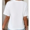 bialy t-shirt z kwiatem
